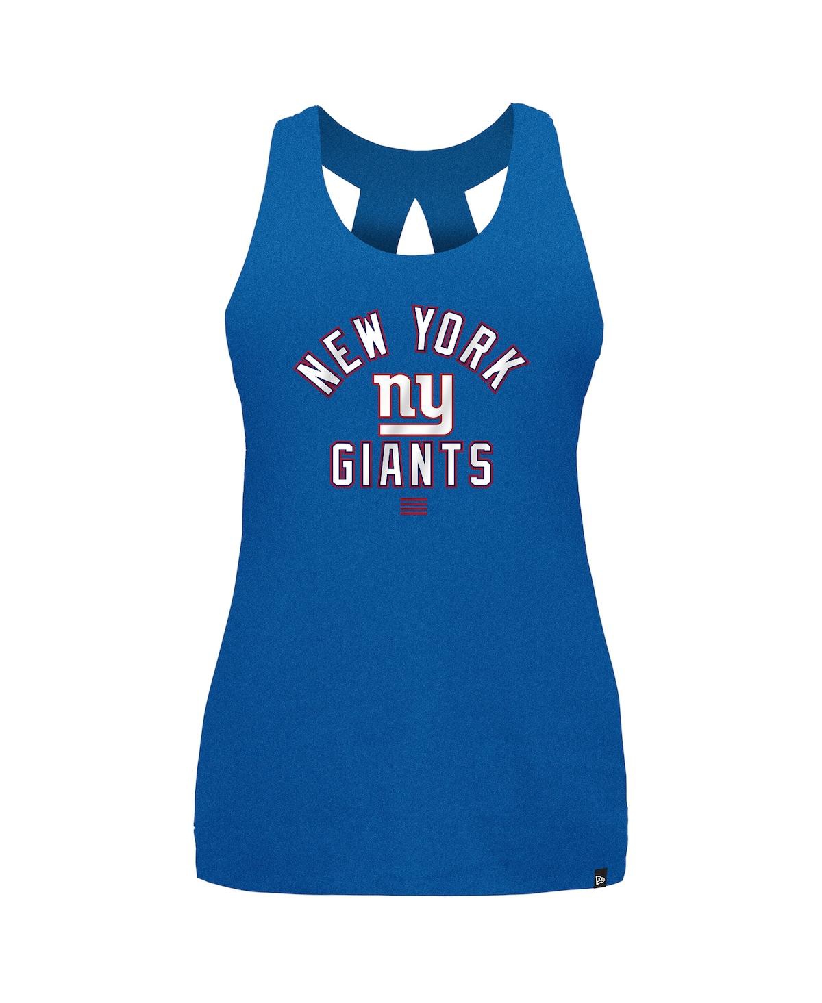 NEW ERA WOMEN'S ROYAL NEW YORK GIANTS 2024 NFL TRAINING CAMP TANK TOP 