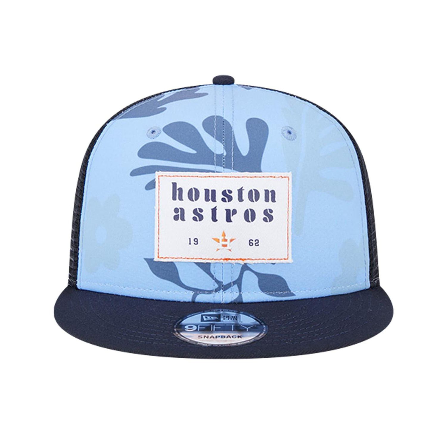 Men's Navy Houston Astros Bikini Bottom Trucker 9FIFTY Snapback Hat
