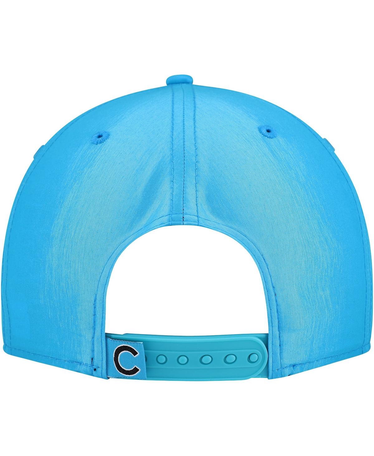 New Era Men's Blue Chicago Cubs Neon Golfer Snapback Hat In Blue
