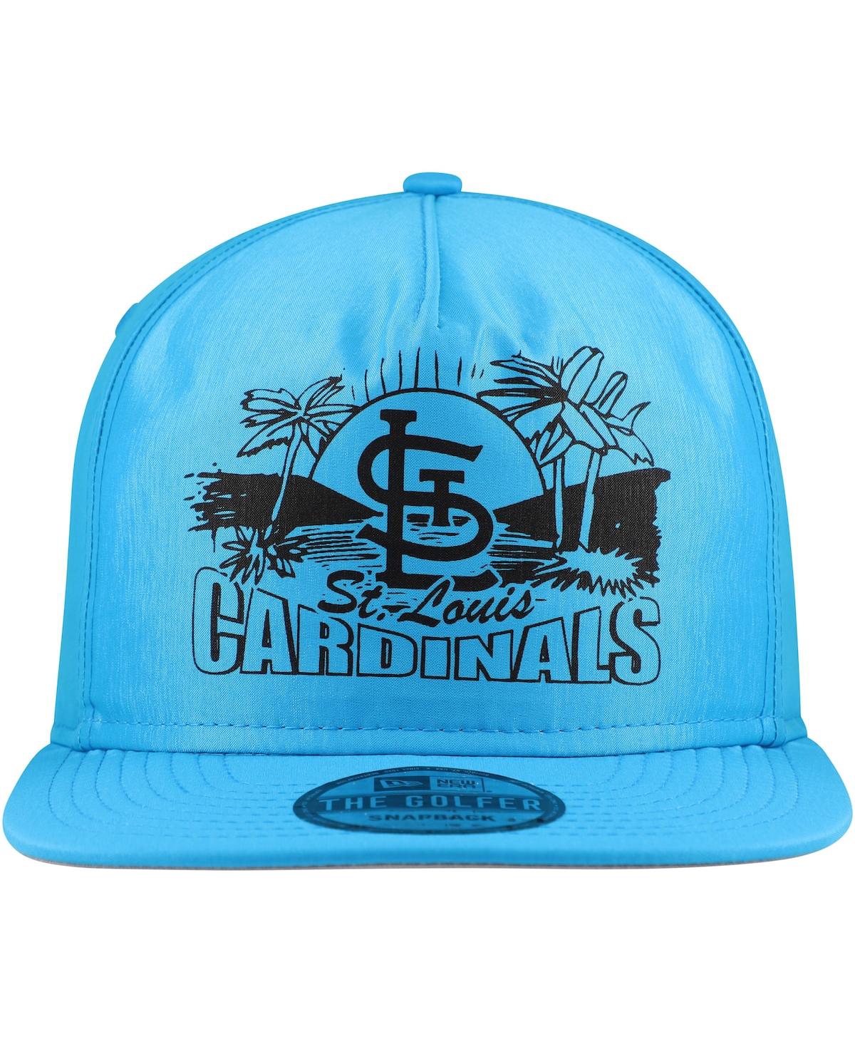 New Era Men's Blue St. Louis Cardinals Neon Golfer Snapback Hat In Blue