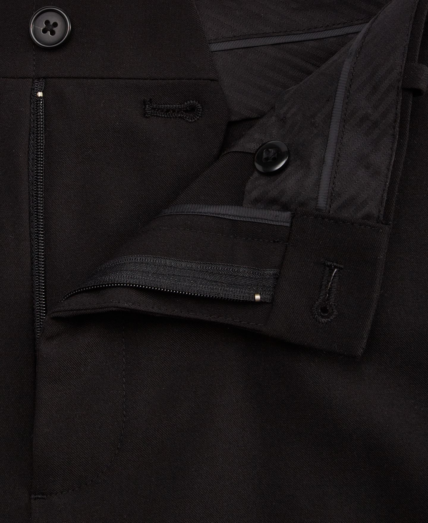 Мужские брюки Mode of One Slim-Fit Suit, цвет: Глубокий чёрный — фото 7