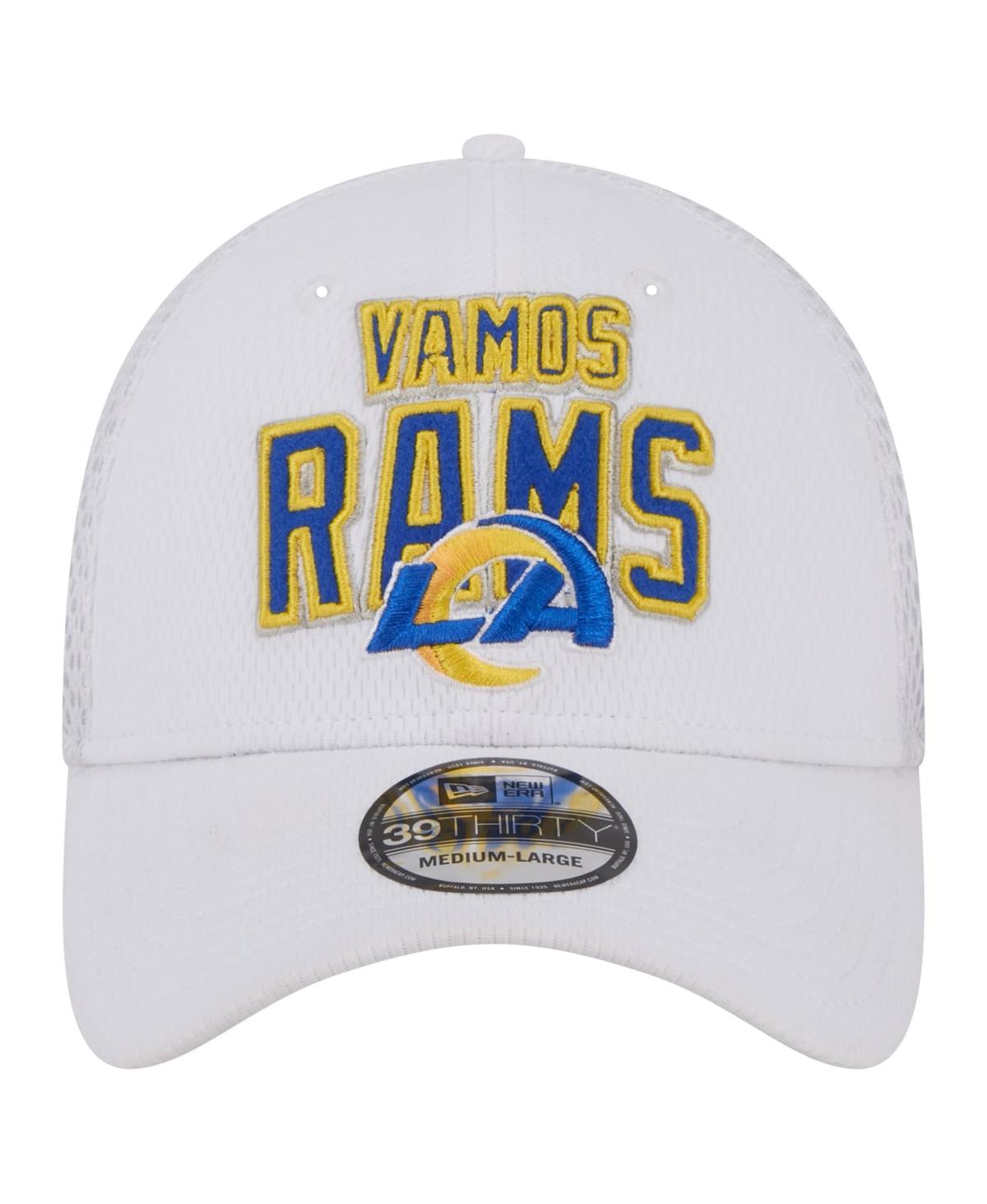 New Era Men'sLos Angeles Rams Breakers 39THIRTY Flex Hat - White