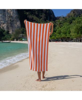 Cali Cabana Striped Soft Cotton 4 Pack Beach Towels, 30x60 in