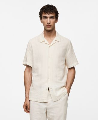 Seersucker Cotton Shirt | White Salt