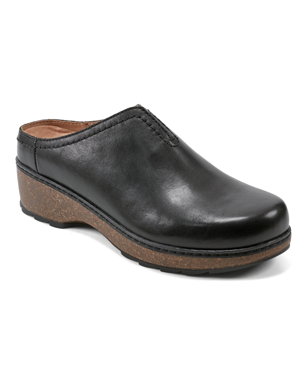 Shop Earth Women's Kolia Slip-on Heeled Clogs In Black Patent Leather
