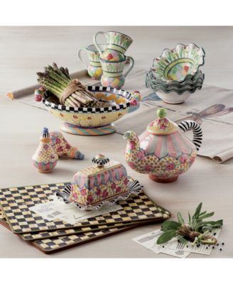 Courtly Check Cork-Backed Placemats, Set of 4