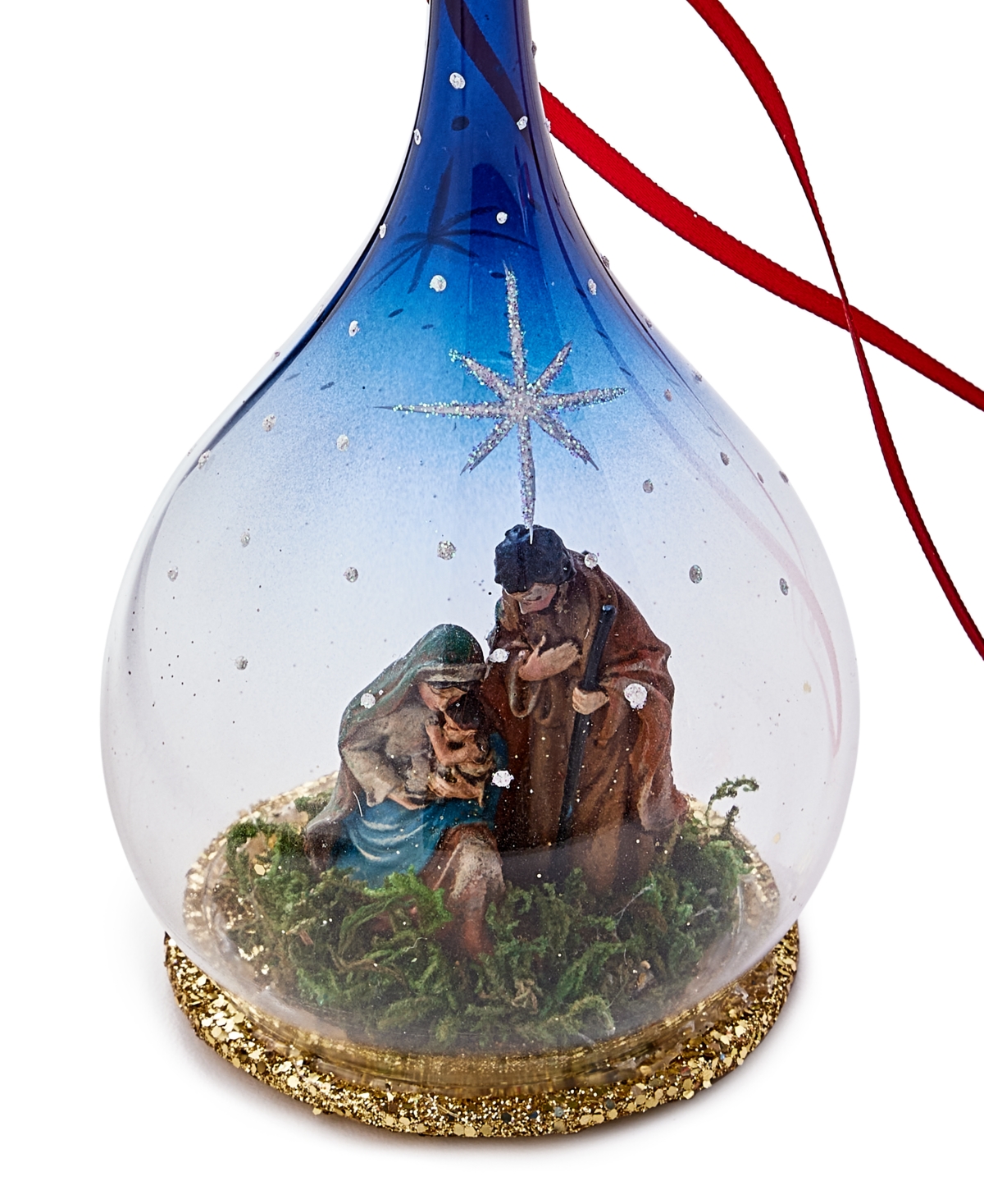 Holiday Lane Blessed Bell with Holy Family Ornament, Exclusively at Macy's