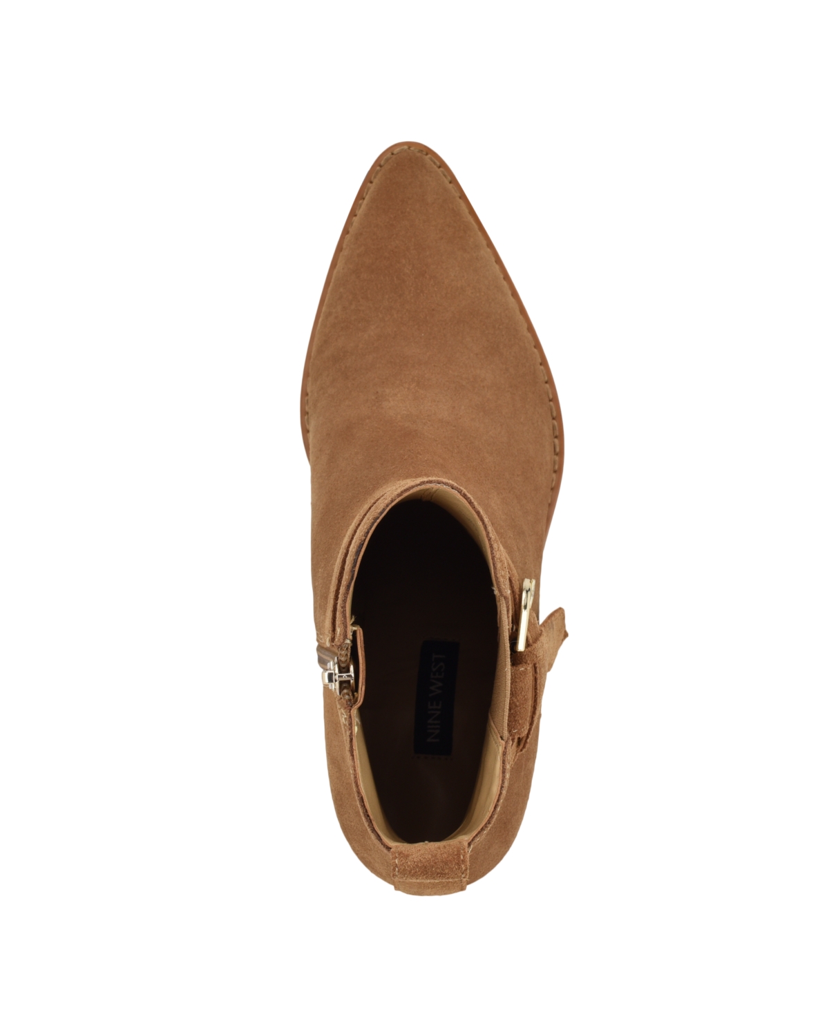 Nine West Women's Lemon Block Heel Pointy Toe Dress Booties