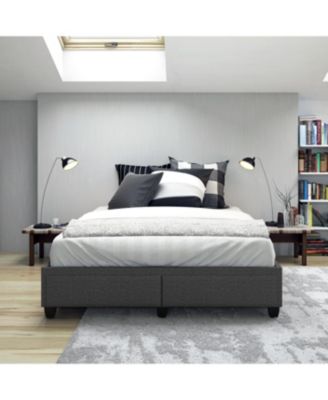 Full\Queen Size Upholstered Storage Platform Bed