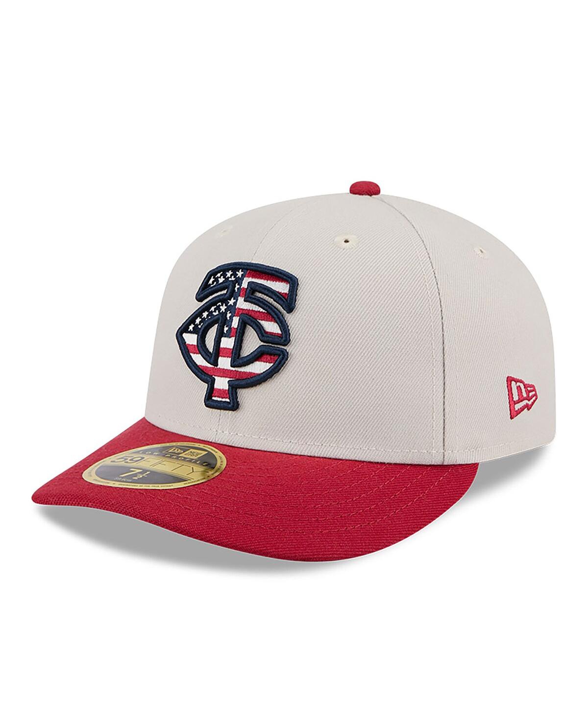 New Era Men's Red Minnesota Twins 2024 Fourth of July Low Profile 59FIFTY Fitted Hat
