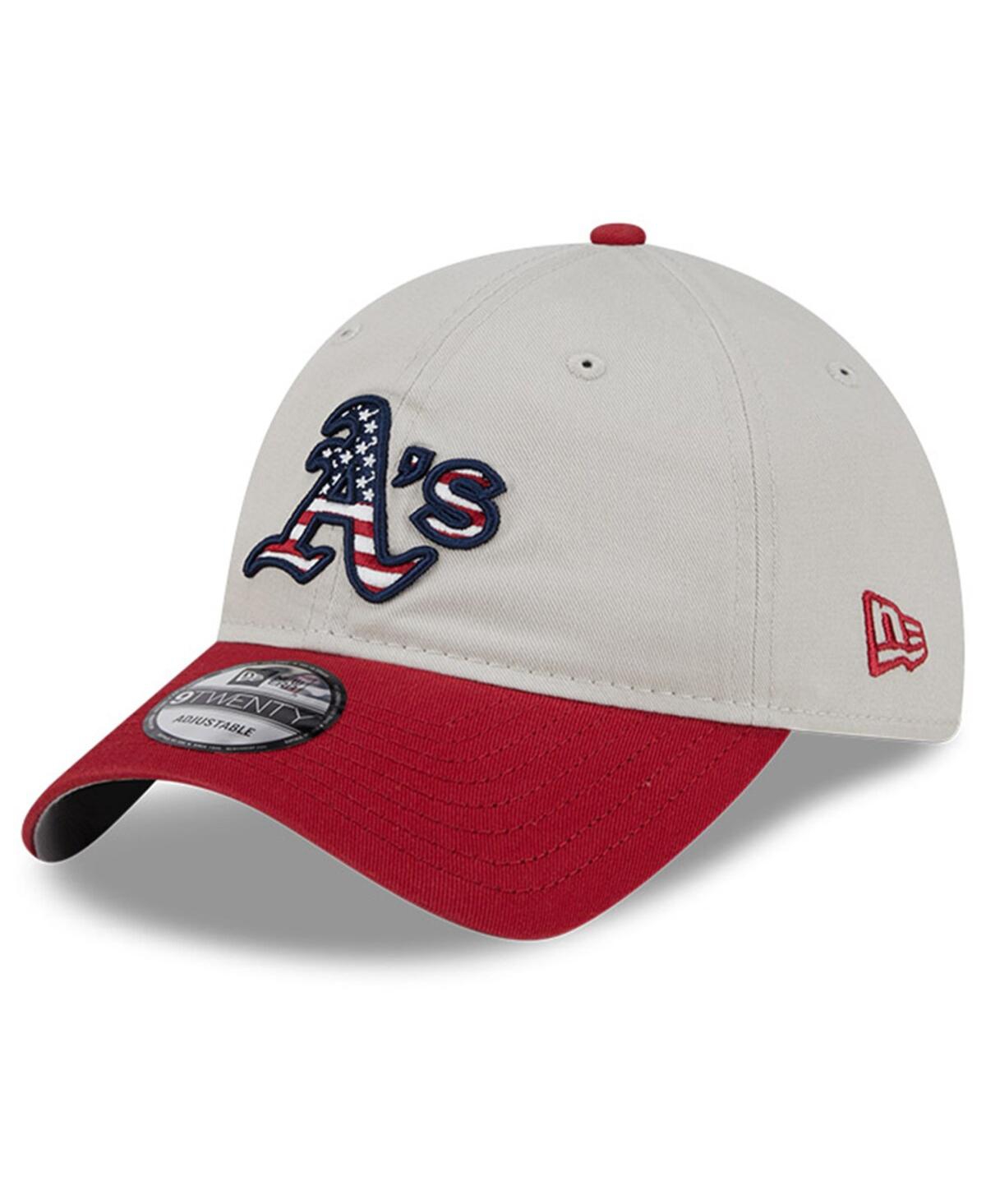 New Era Men's Red Oakland Athletics 2024 Fourth of July 9TWENTY Adjustable Hat