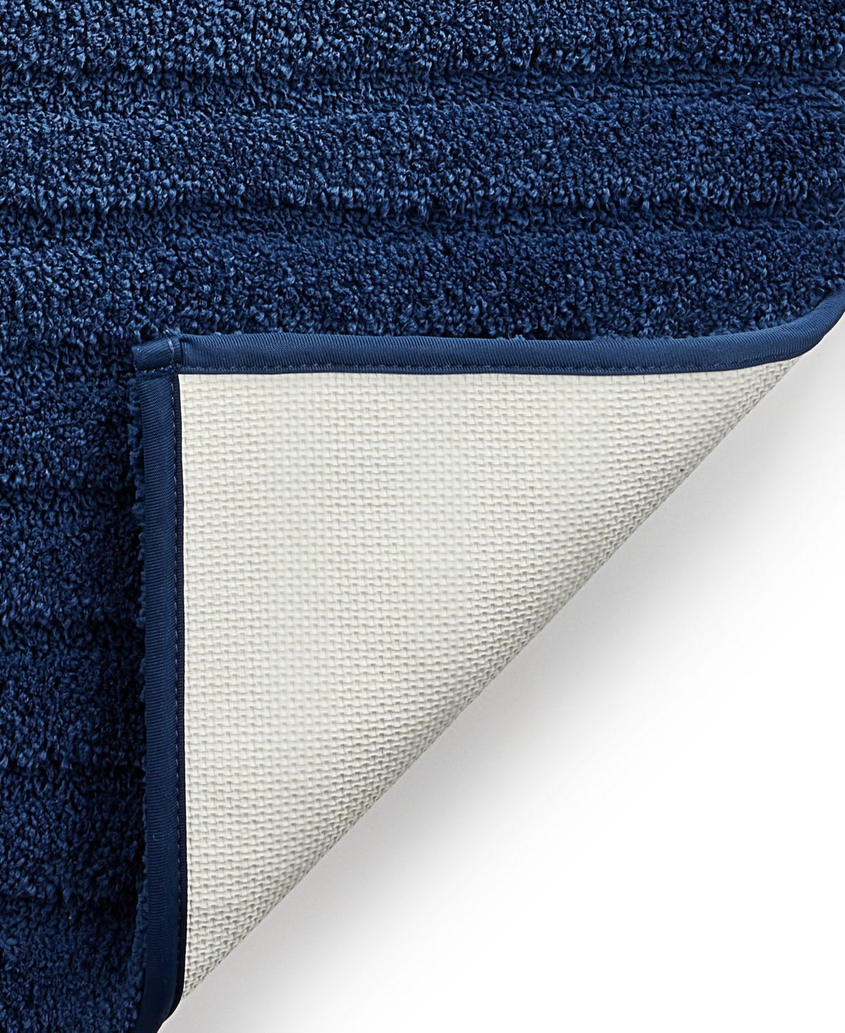 Charter Club Signature Bath Rug, 17" X 24", Exclusively At Macy's In Navy