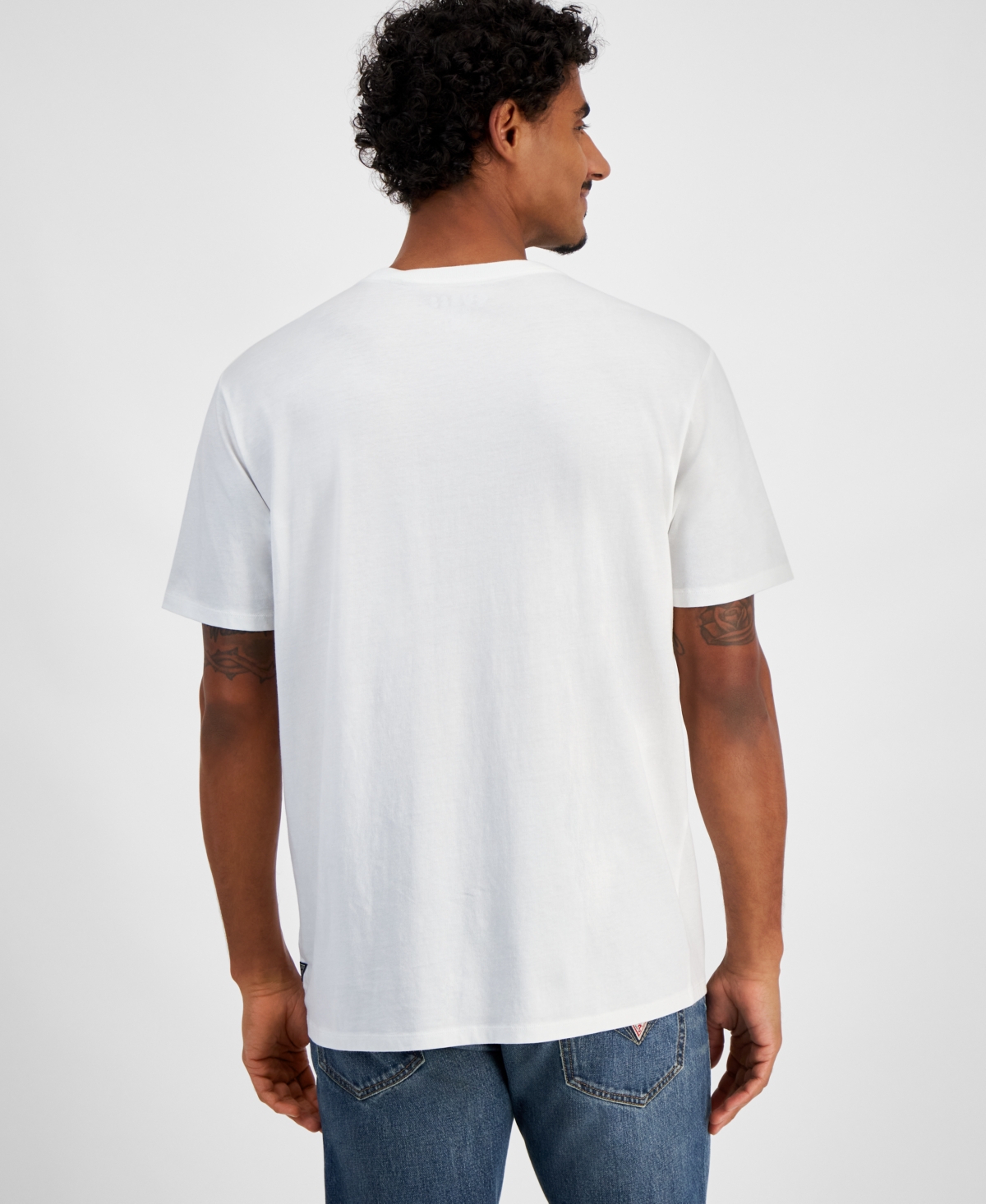Guess Men's World Cities Short Sleeve Crewneck Graphic T-Shirt