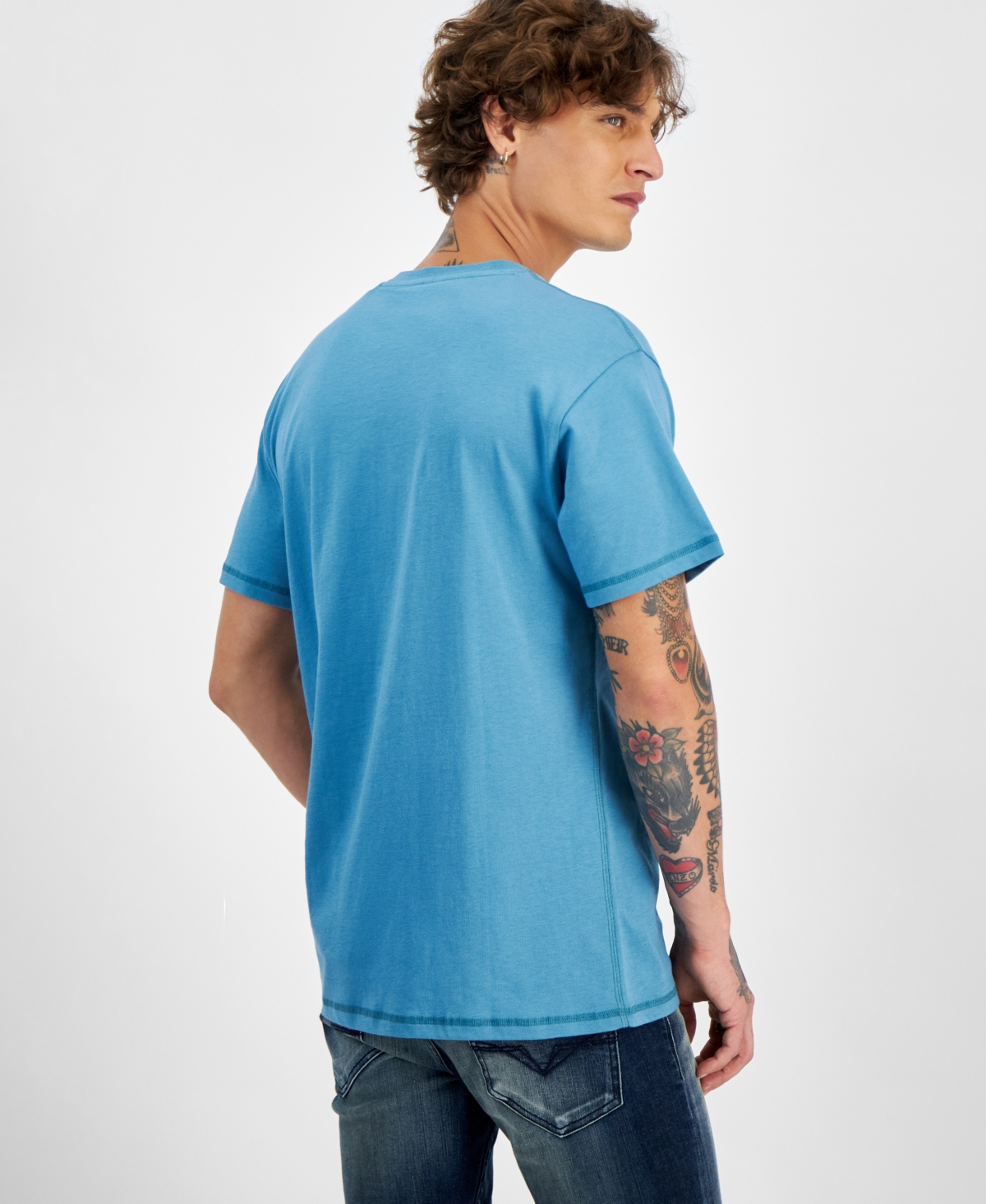 Guess Men's Japanese Tower Graphic T-Shirt