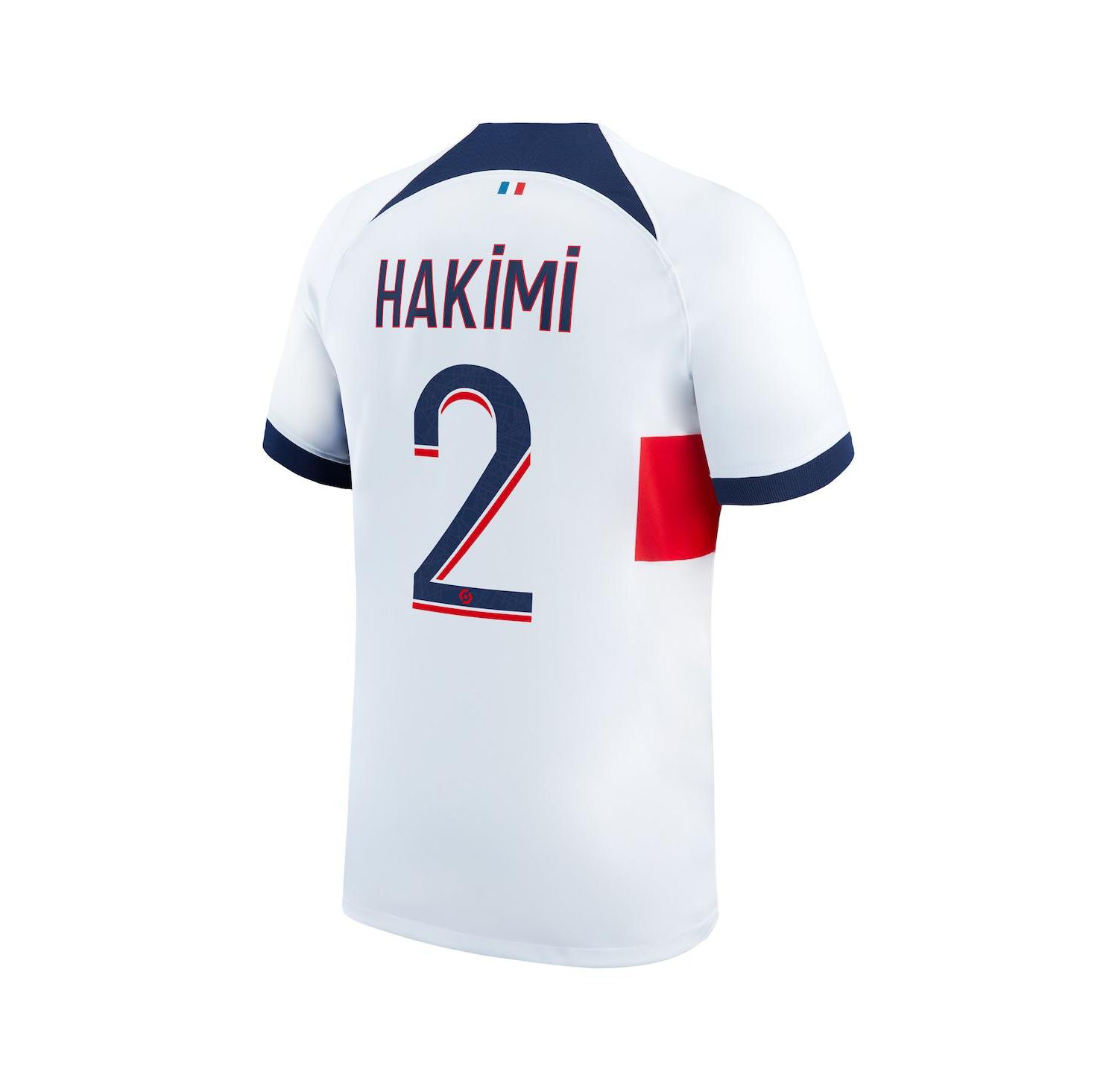 Men's Achraf Hakimi White Paris Saint-Germain 2023/24 Away Stadium Replica Player Jersey
