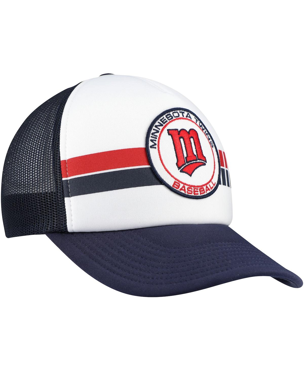 47 Brand Men's White/navy Minnesota Twins Cooperstown Collection Pack Express Trucker Adjustable Hat In Navy
