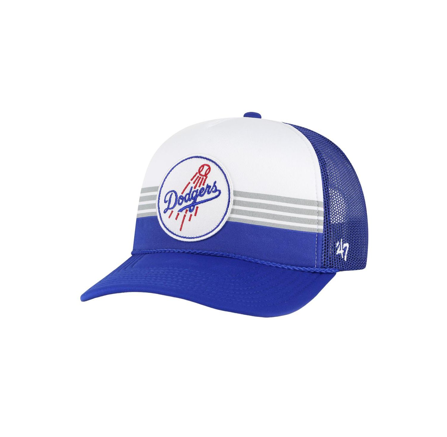 Men's Royal Los Angeles Dodgers Lift Off Foam Front Mesh Trucker Adjustable Hat
