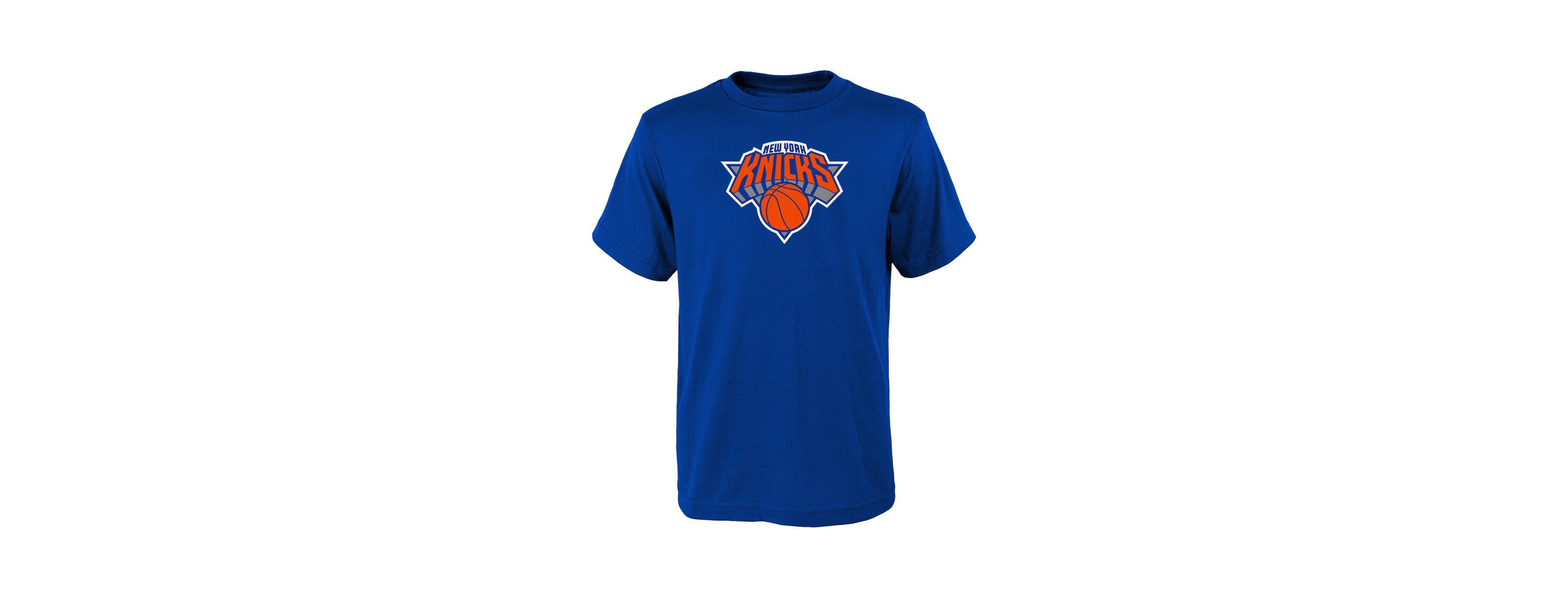 Outerstuff Big Boys and Girls Royal New York Knicks Primary Logo T-Shirt