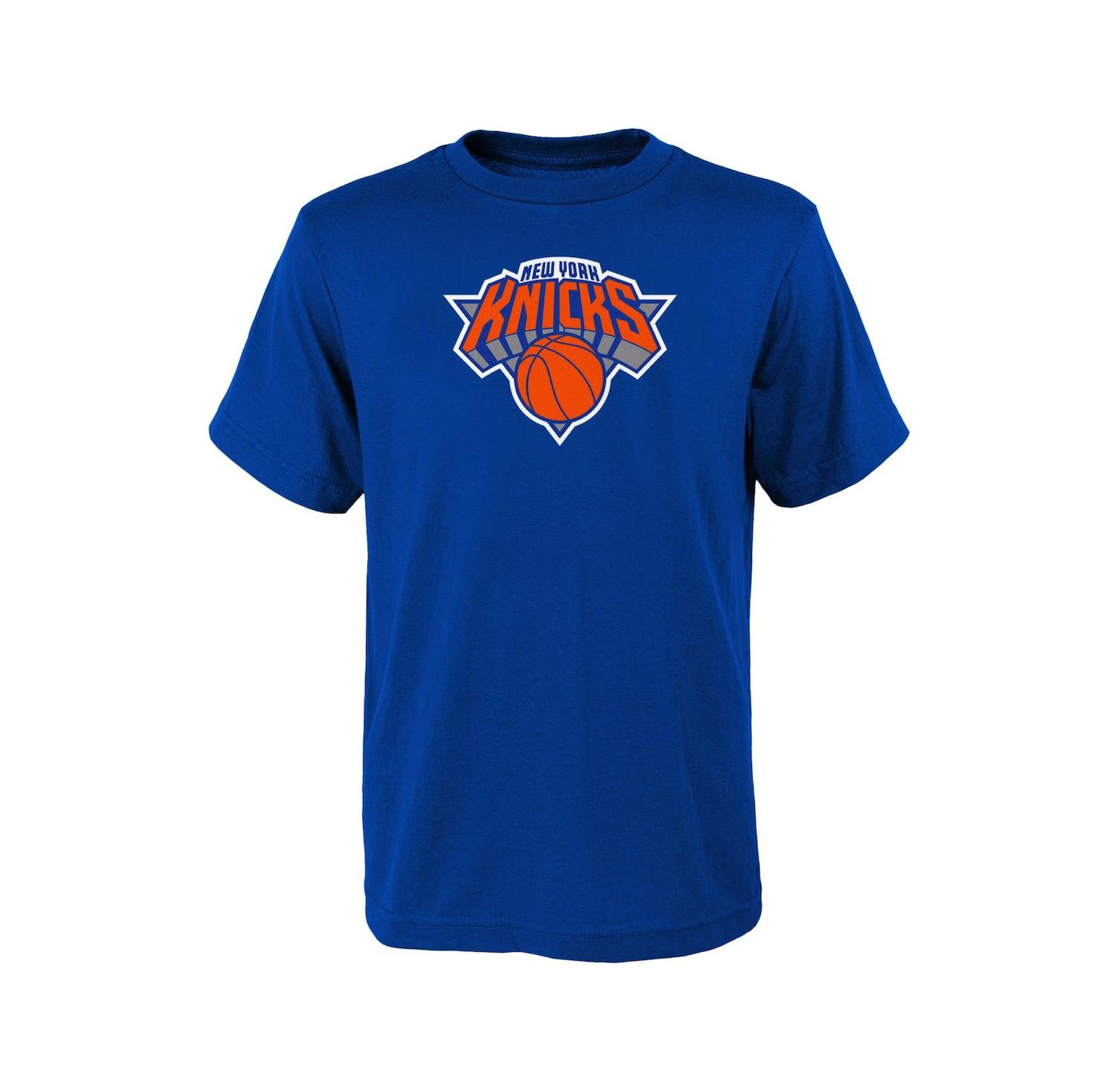 Big Boys and Girls Royal New York Knicks Primary Logo T-Shirt