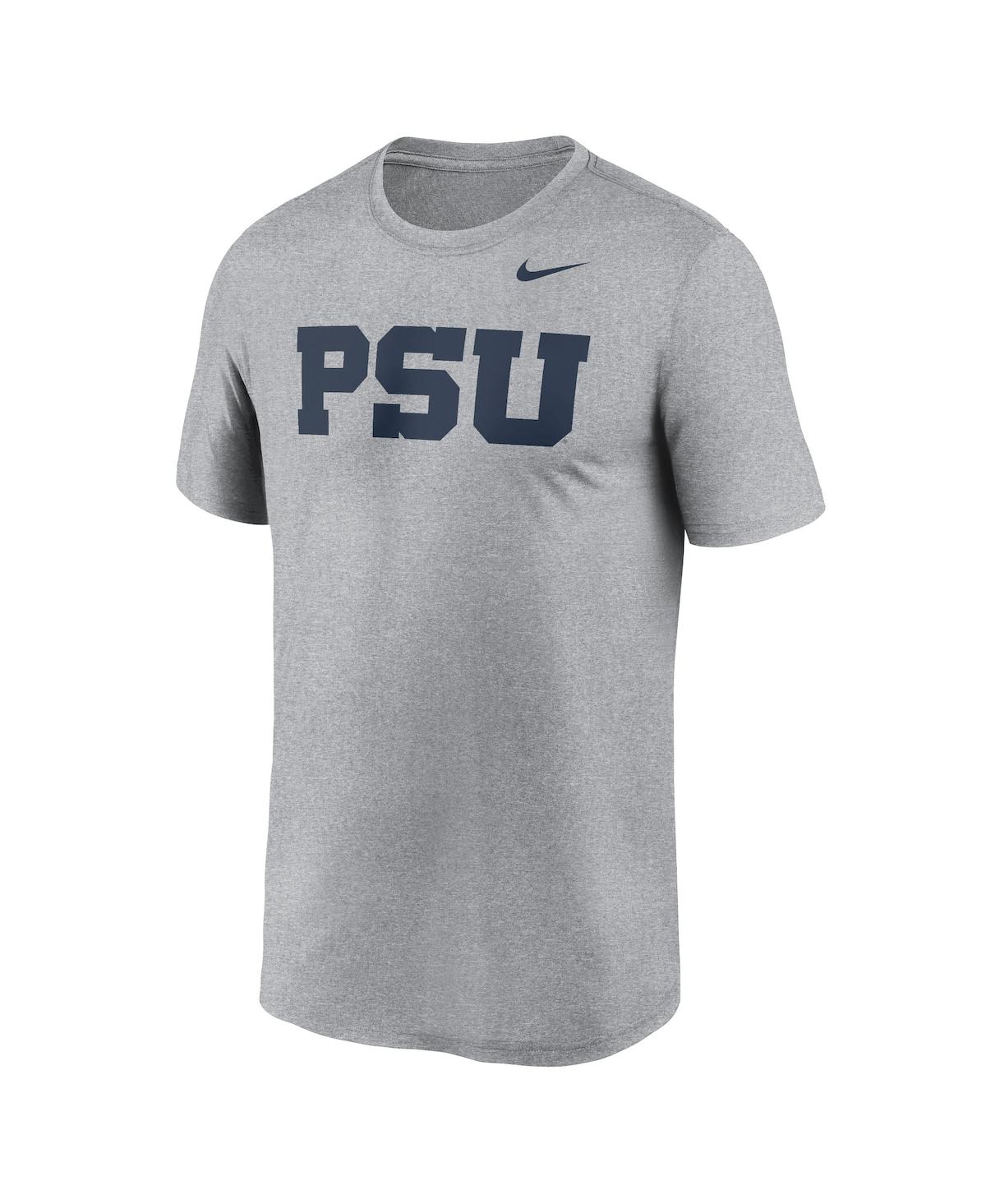 Nike Men'sPenn State Nittany Lions Primetime Legend Alternate Logo T-Shirt - Heather Gray