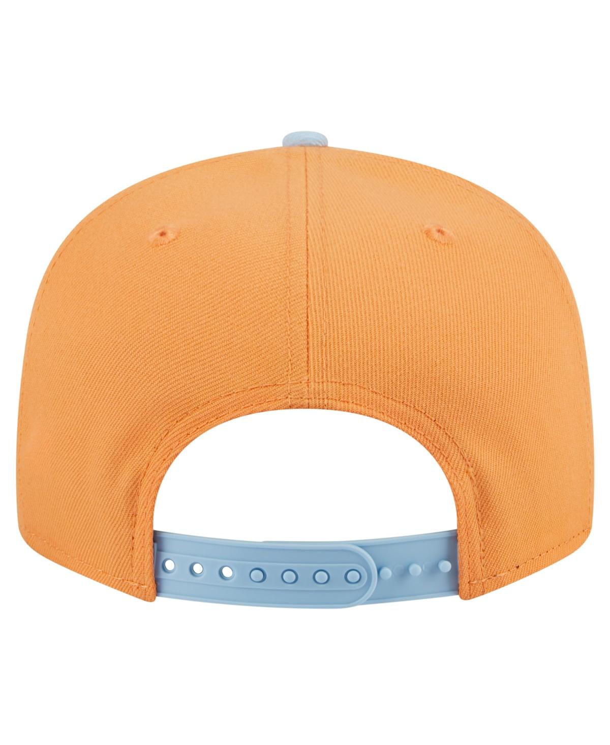 New Era Men's Orange/light Blue San Francisco Giants Spring Color Basic Two-tone 59fifty Fitted Hat In Orange