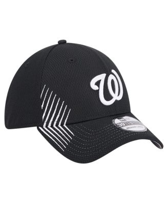 Men's Black Washington Nationals Active Dash Mark 39THIRTY Flex Hat