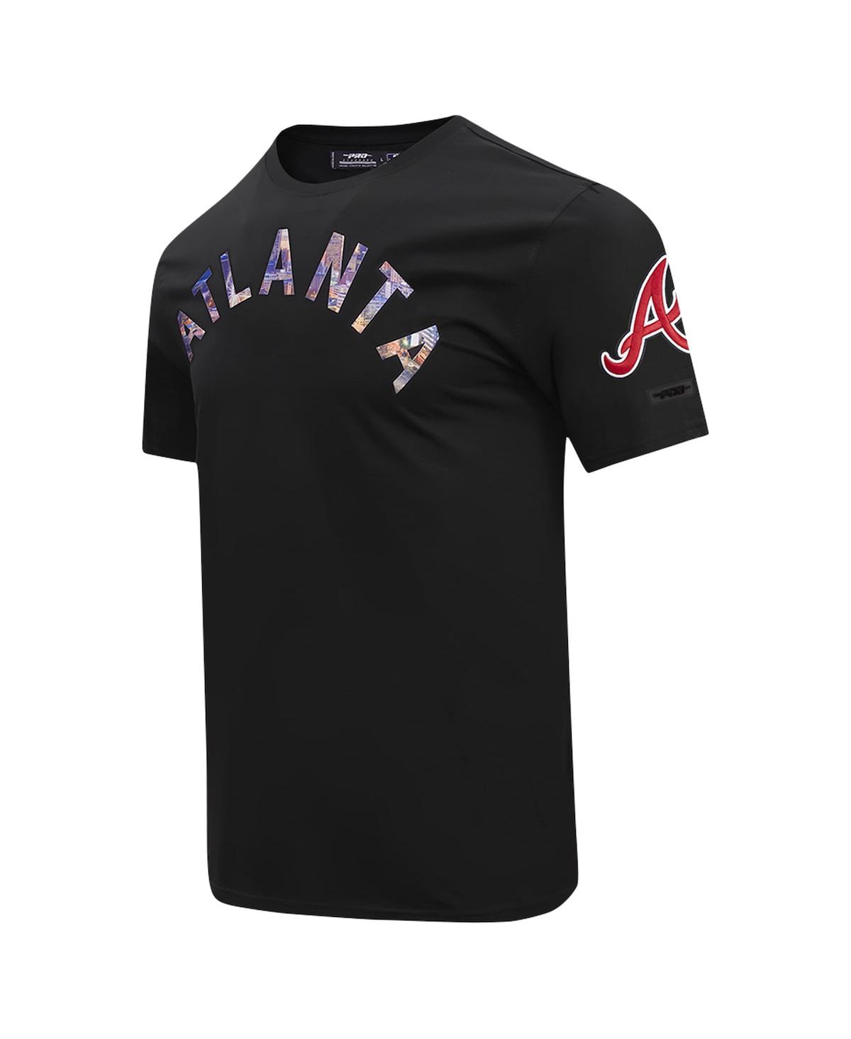 Pro Standard Men'sAtlanta Braves Cityscape T-Shirt - Black