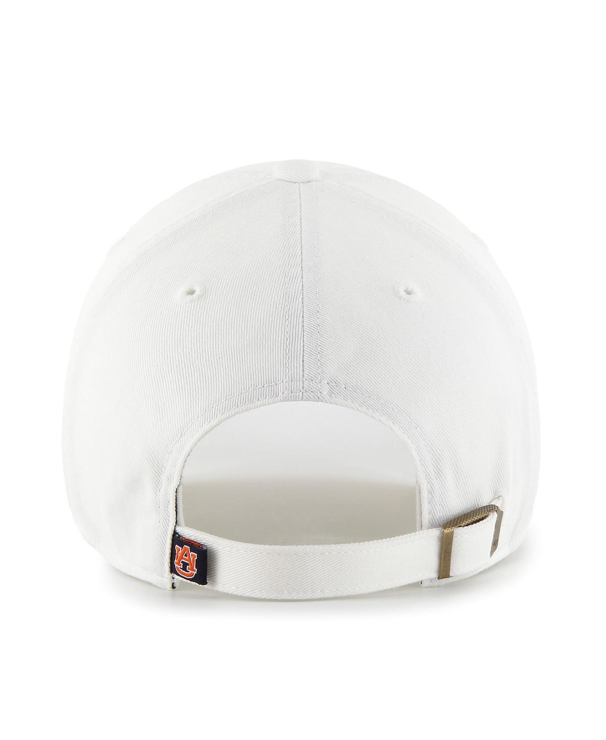 47 Brand Women's White Auburn Tigers Sidney Clean Up Adjustable Hat In White