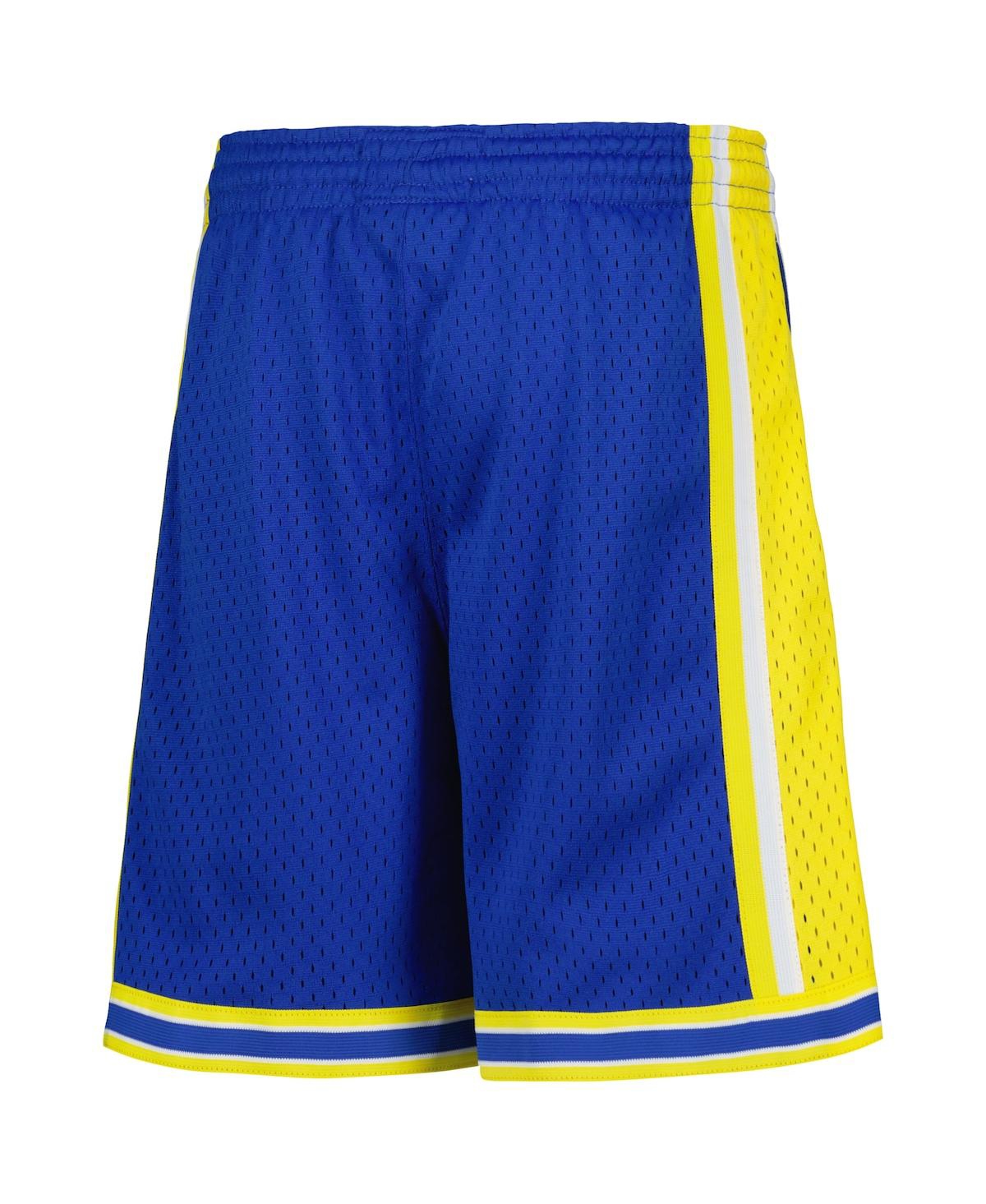 Mitchell & Ness Men's Big Boys And Girls Royal Golden State Warriors Hardwood Classics Swingman Shorts In Royal