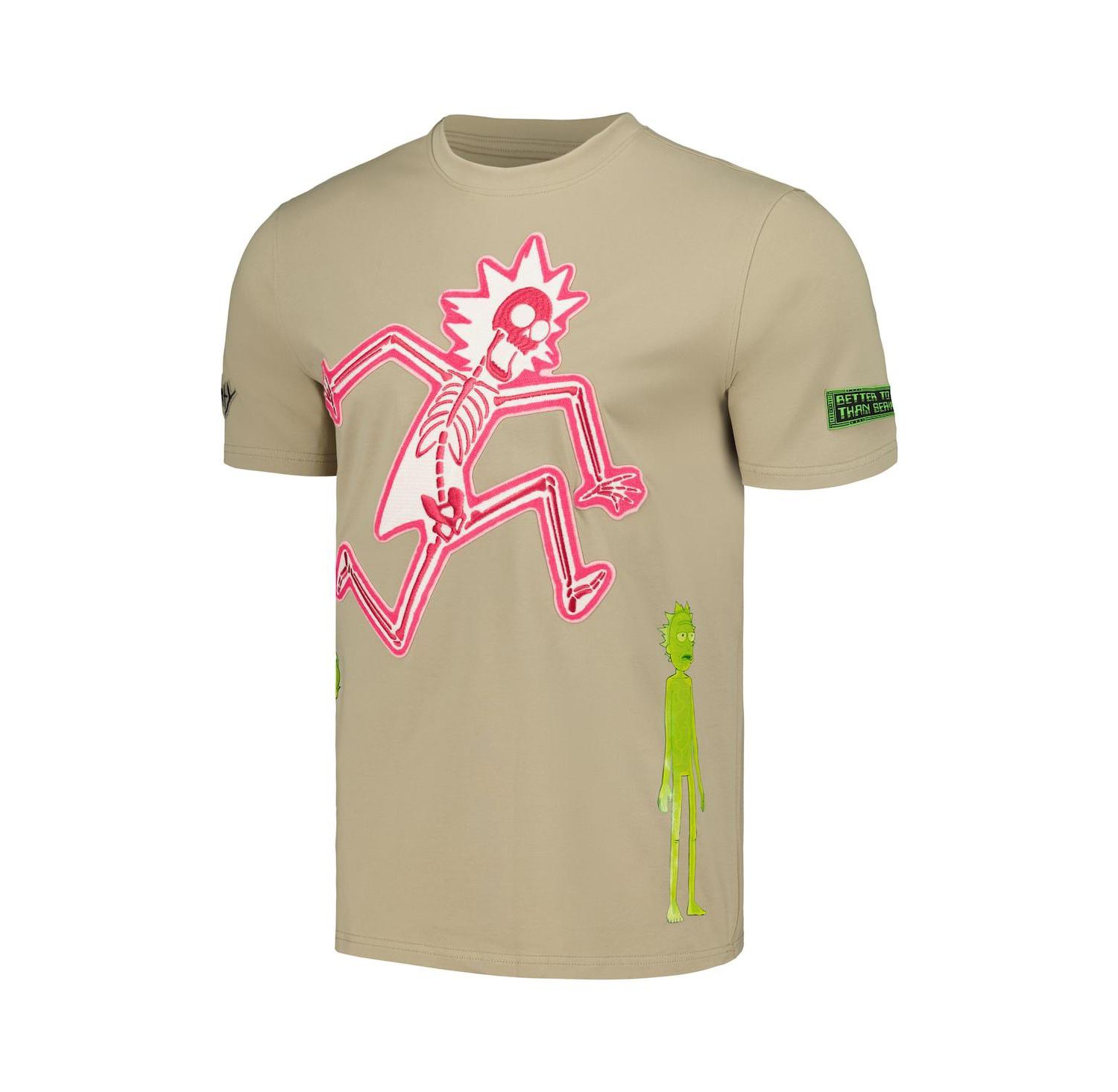 Men's and Women's Khaki Rick And Morty Electric Shock Rick T-Shirt