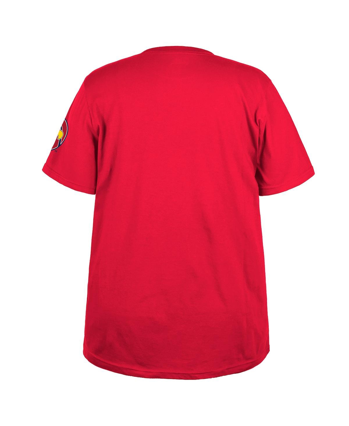 NEW ERA WOMEN'S RED ST. LOUIS CARDINALS 2024 CITY CONNECT PLUS SIZE T-SHIRT 