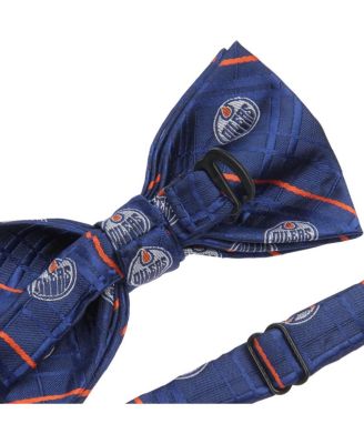 Men's Navy Edmonton Oilers Oxford Bow Tie