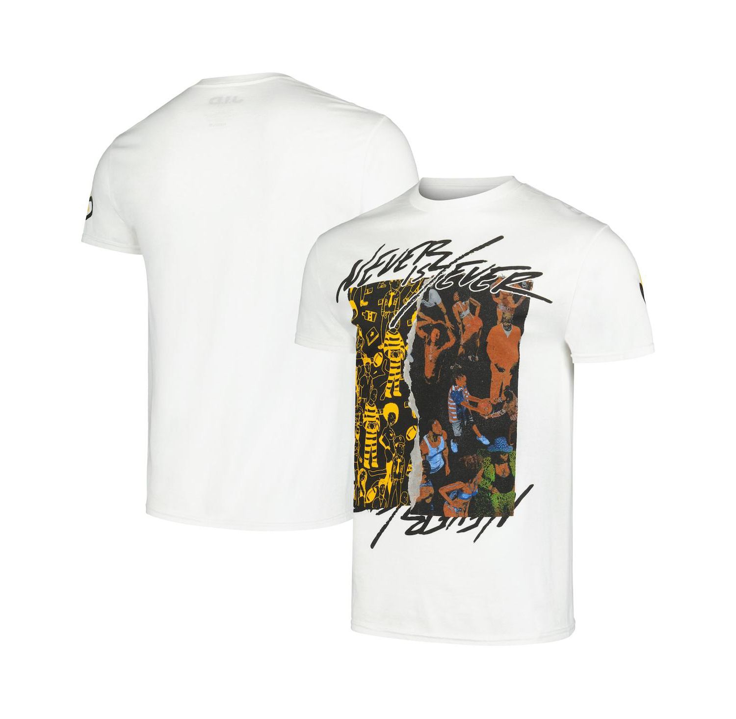 Men's and Women's Manhead Merch White JID Never Iz 4 Ever T-Shirt