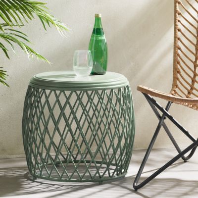 Streamdale Stylish Lattice Accent Table for Indoor Decor and Parties
