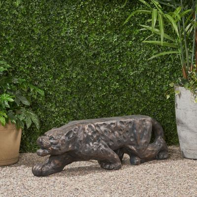 Streamdale Exquisite Leopard Bench Antique Copper Oasis for Your Patio