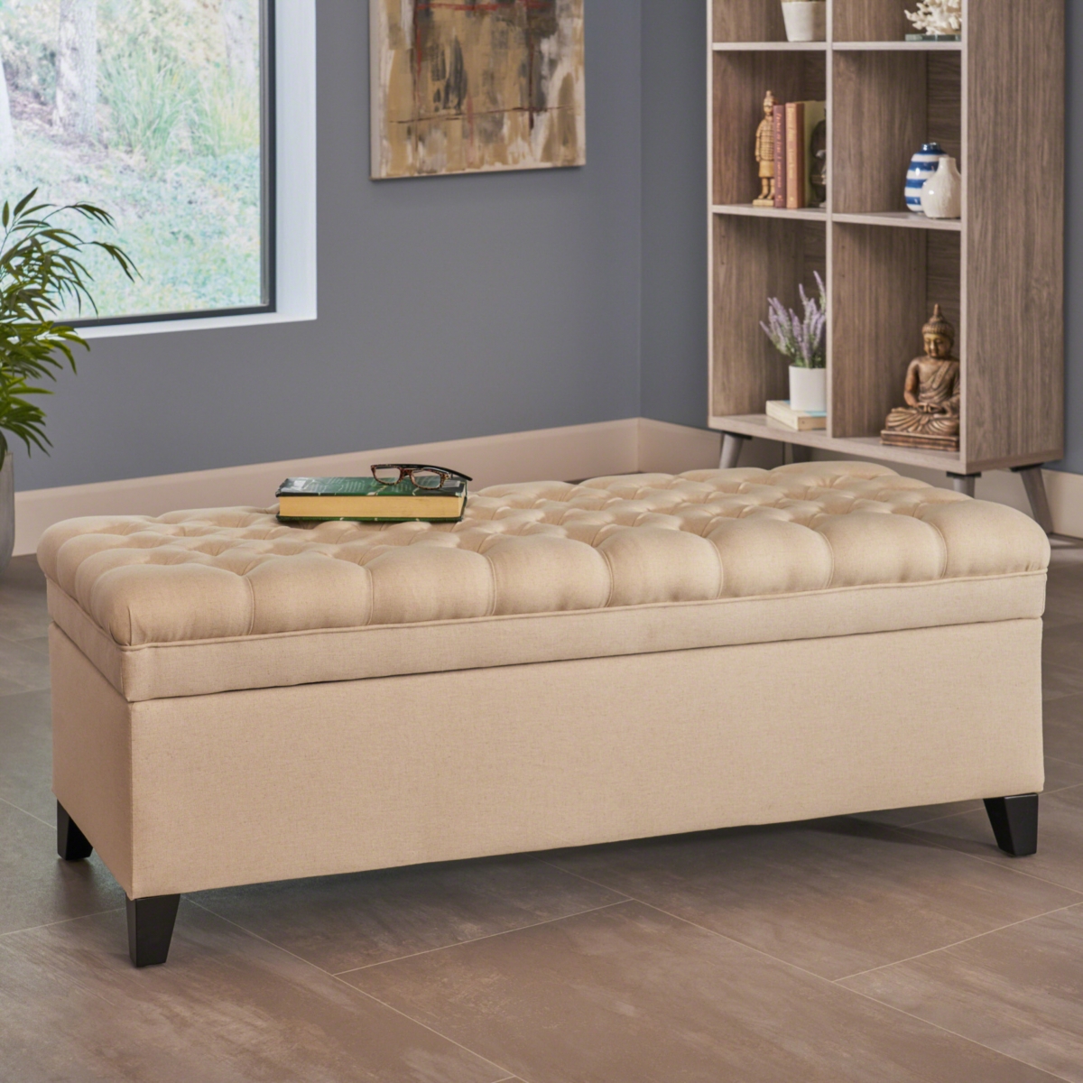 Streamdale Furniture Chic Storage Ottoman Style, Comfort, and Functionality Combined