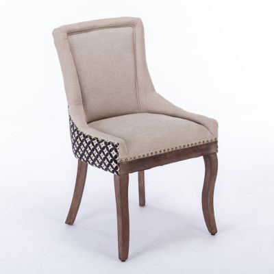 Modern Dining Chair with Hand-Crafted Slot Seam Backrest