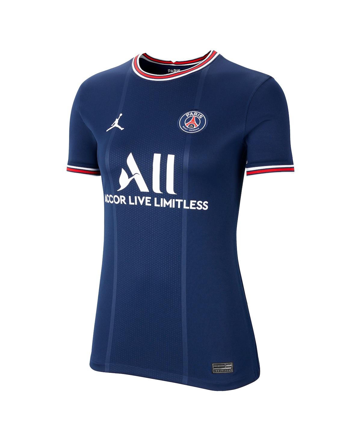 Jordan Women s Neymar Jr. Blue Paris Saint Germain 2021 22 Home Breathe Stadium Replica Player Jersey Blue Smart Closet