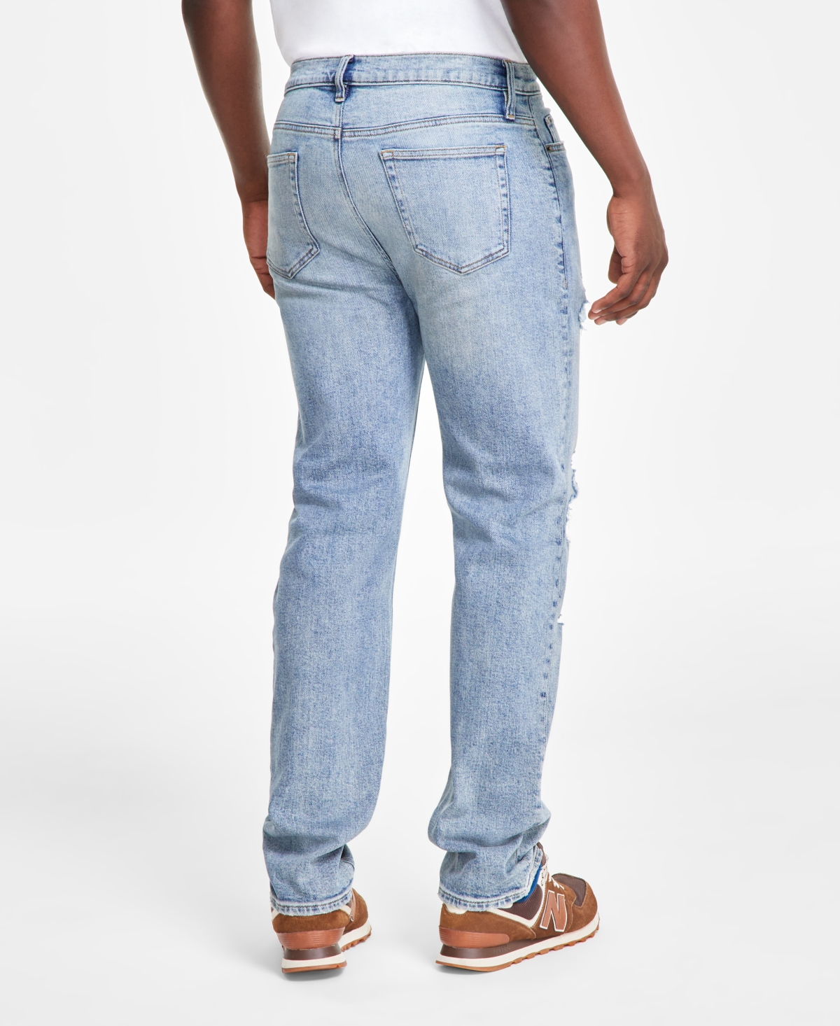 Sun + Stone Men'sDistressed Jeans, Created for Macy's - Aurora
