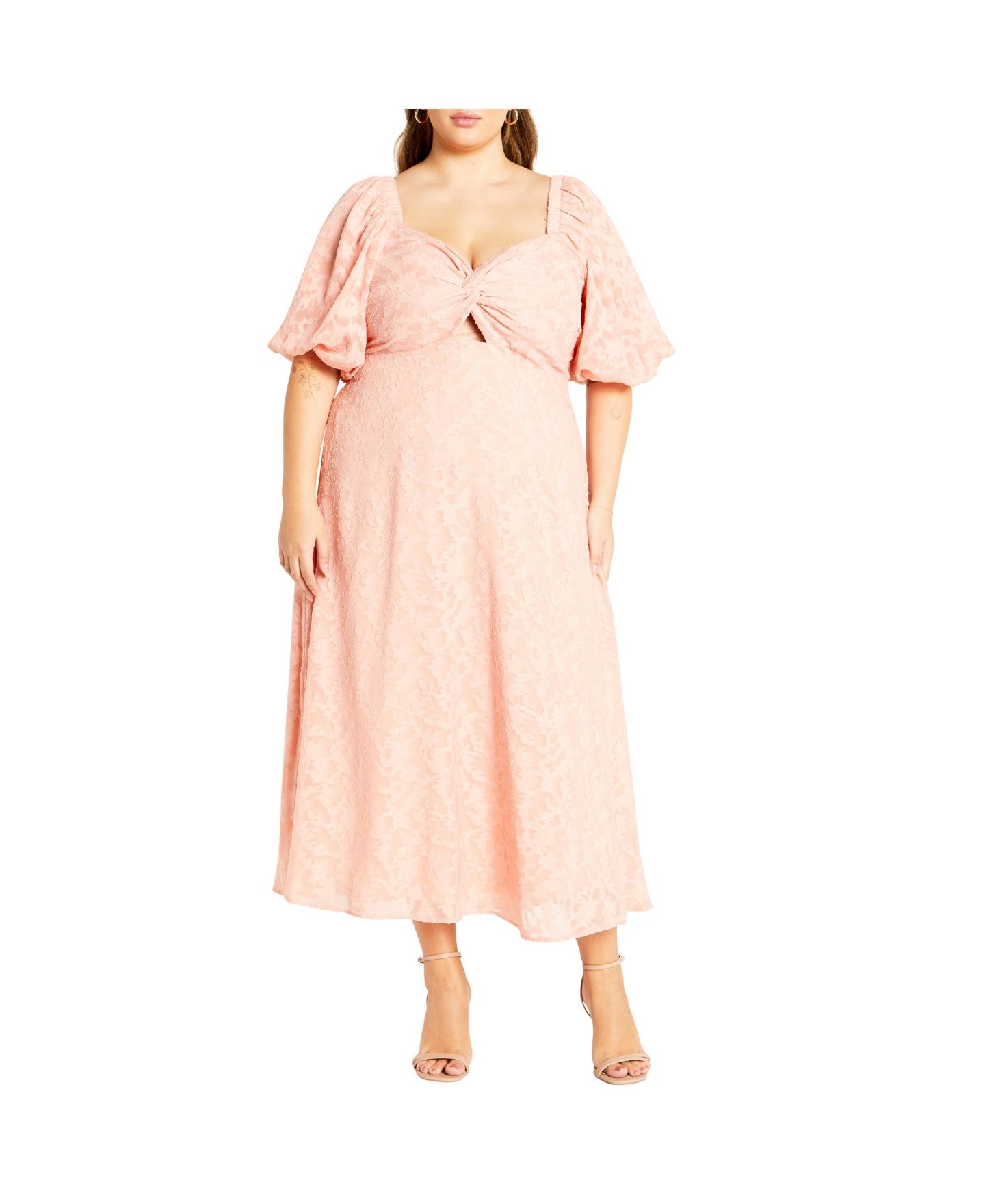 Женское платье CITY CHIC Inez Maxi, цвет: Пыльный розовый — фото 1