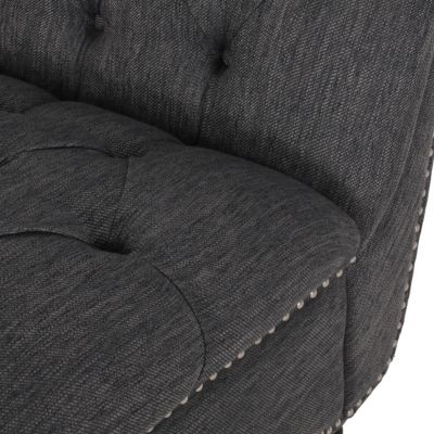 Streamdale Indulge in Comfort & Style Curved Button Tufted Stitched Lounge Chair