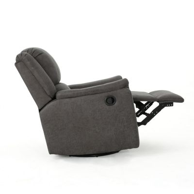 Streamdale Cozy Charcoal Swivel Glider Recliner