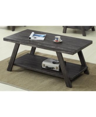 Replicated Wood Shelf Coffee Table