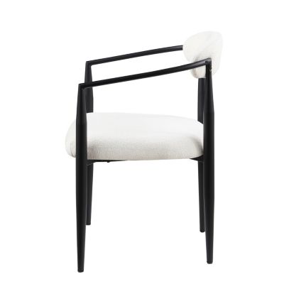  Upholstered Modern Dining Chairs with Toothpick Gold Frame (Set of 2)