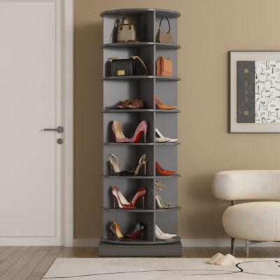 Minimalist Rotating Shoe Rack for Maximum Space and Shoe Storage