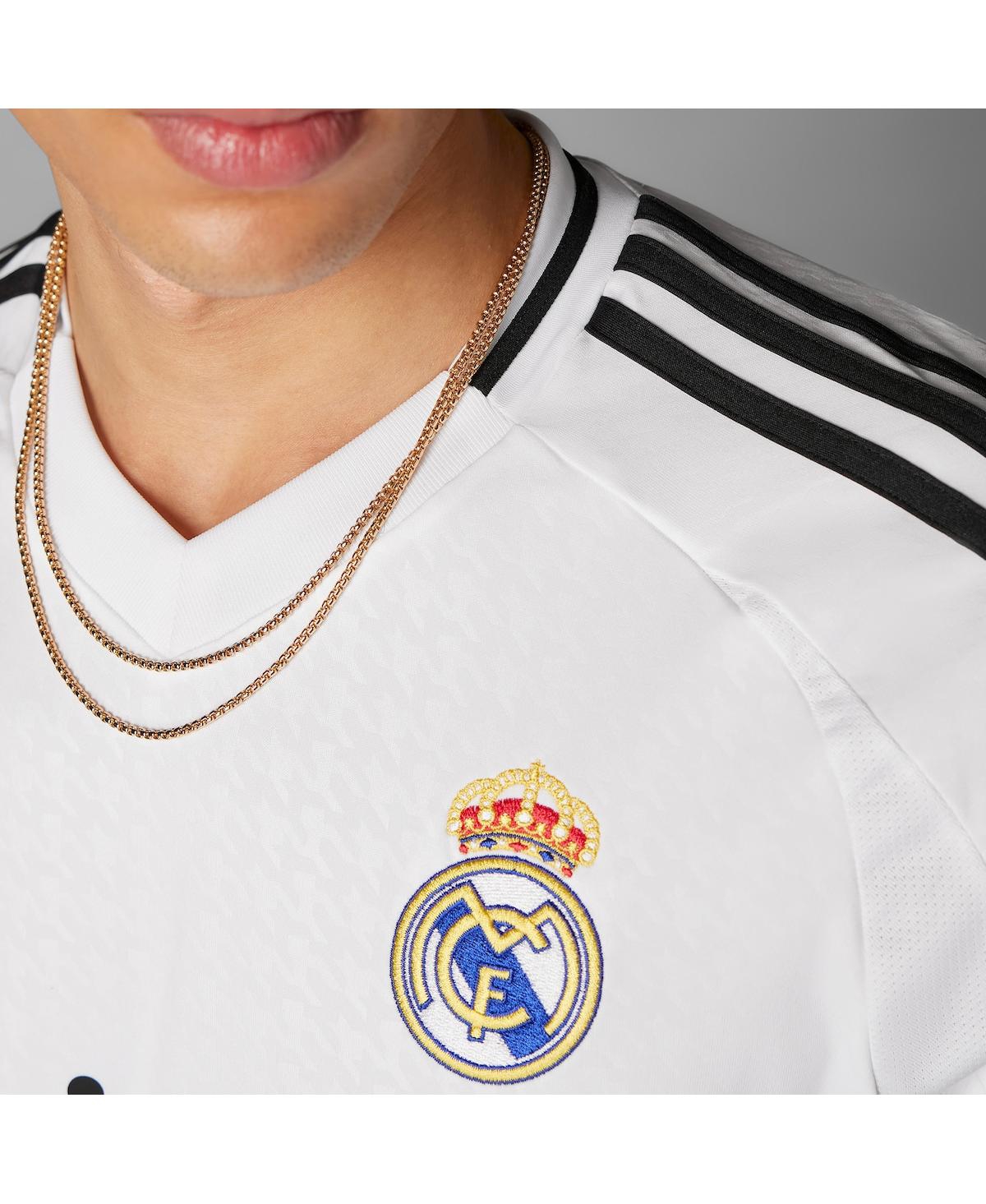 Adidas Men'sReal Madrid 2024/25 Home Replica Long Sleeve Jersey - White
