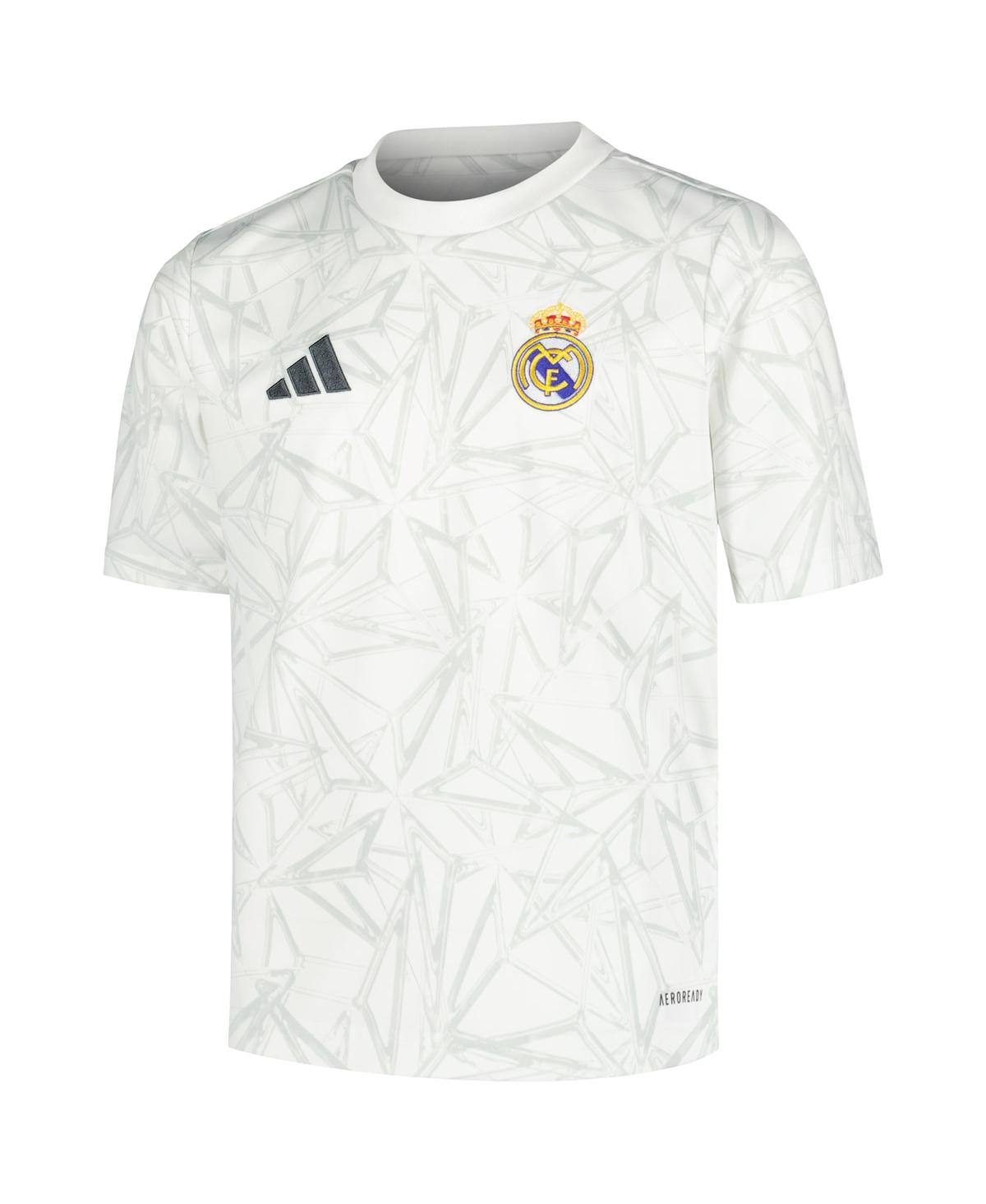 Adidas Big Boys and GirlsReal Madrid 2024/25 Pre-Match Top - White