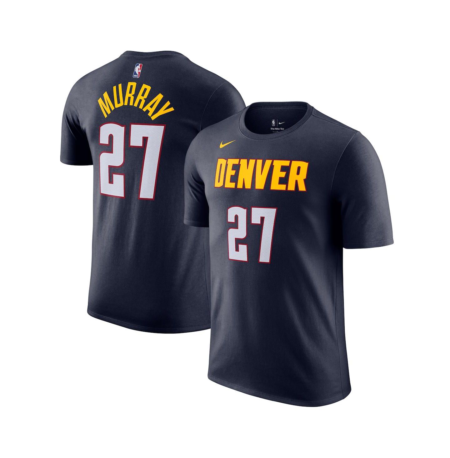 Мужская футболка Nike Jamal Murray Navy Denver Nuggets Icon Edition Name & Number — фото 1