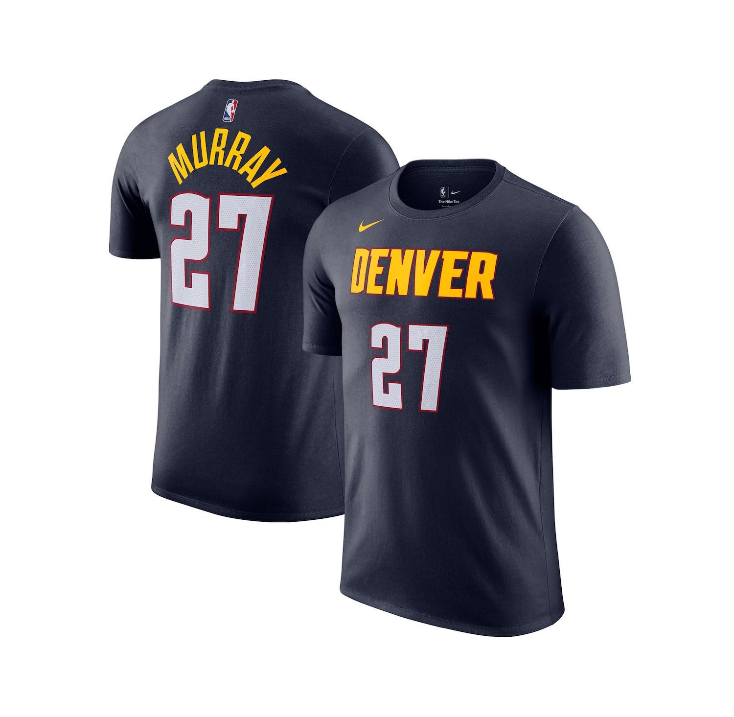 Men's Jamal Murray Navy Denver Nuggets Icon Edition Name & Number T-Shirt