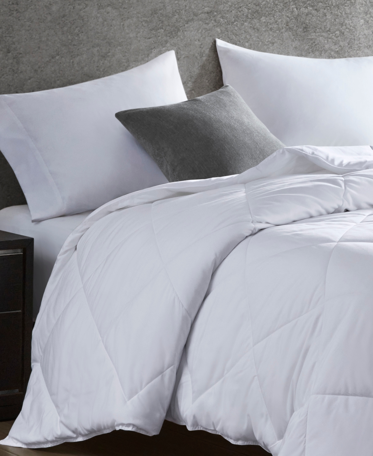 Shop Sharper Image Cooling Touch Oversized Down Alternative Comforter, King/california King In White